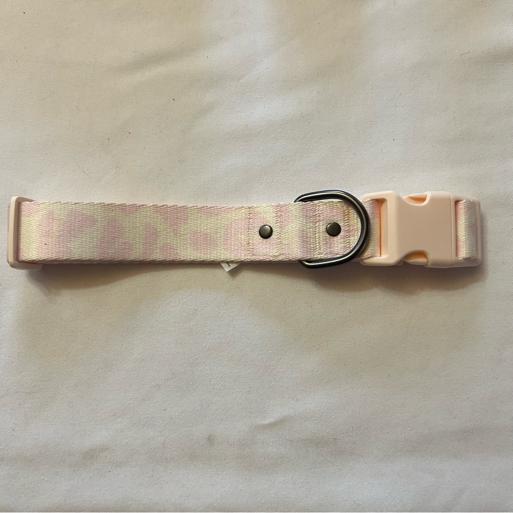 XL Cheetah Pink Dog Collar
